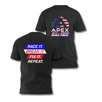 Apex Patriotic "RACE IT" T-Shirt w/Full Front Logo