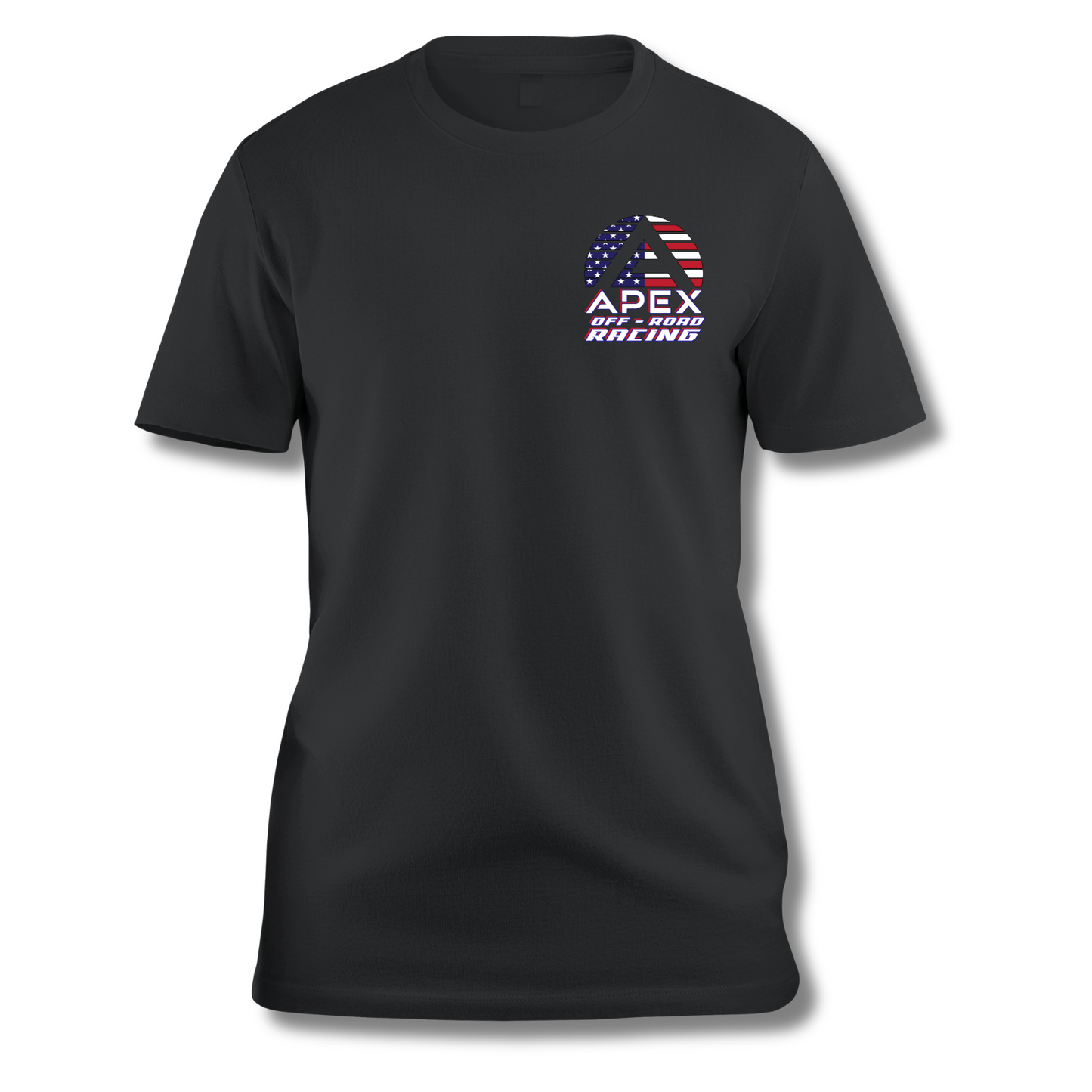 Apex Patriotic "RACE IT" T-Shirt w/Small Left Chest Front Logo