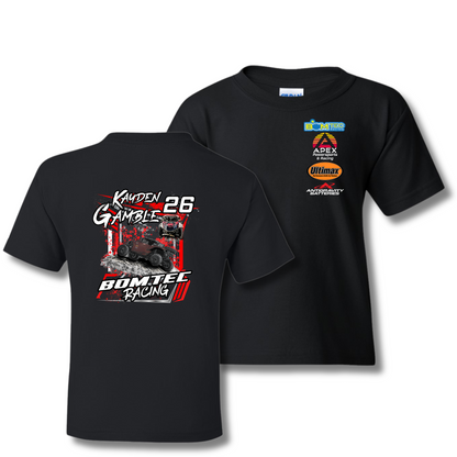 BOMTEC RACING T-SHIRT - YOUTH (HEAVY COTTON)