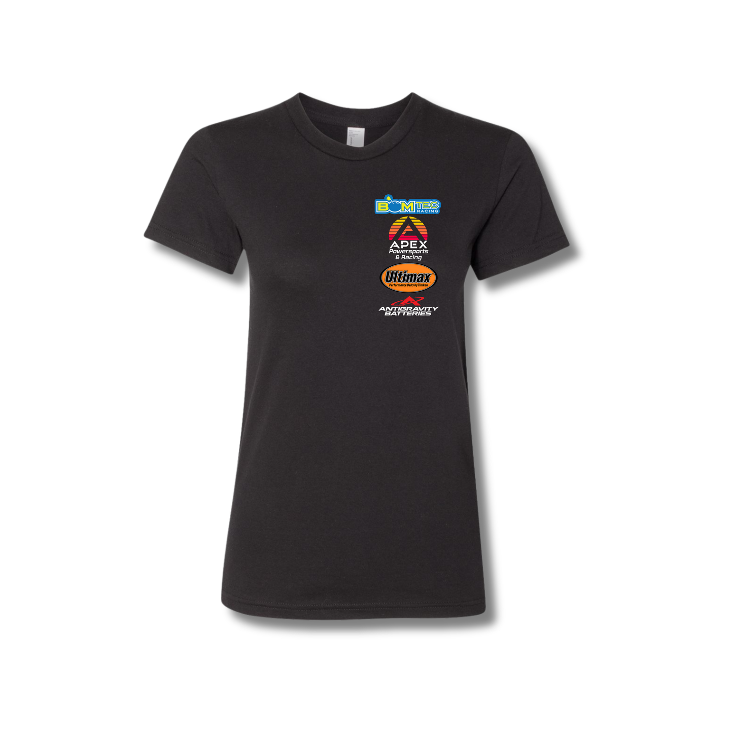 BOMTEC RACING T-SHIRT - LADIES (HEAVY COTTON)