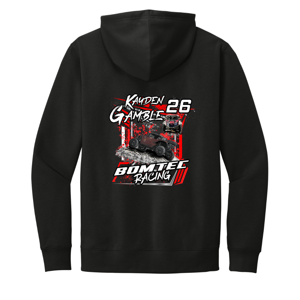 BOMTEC RACING HOODIE - BLACK