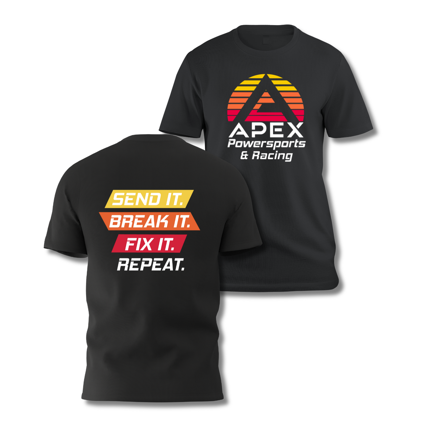 Apex "SEND IT" T-Shirt with Large Logo Front