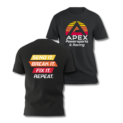 Apex "SEND IT" T-Shirt with Large Logo Front