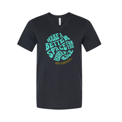RON CROWDER - MAKE A BETTER SPACE - V-NECK T-SHIRT