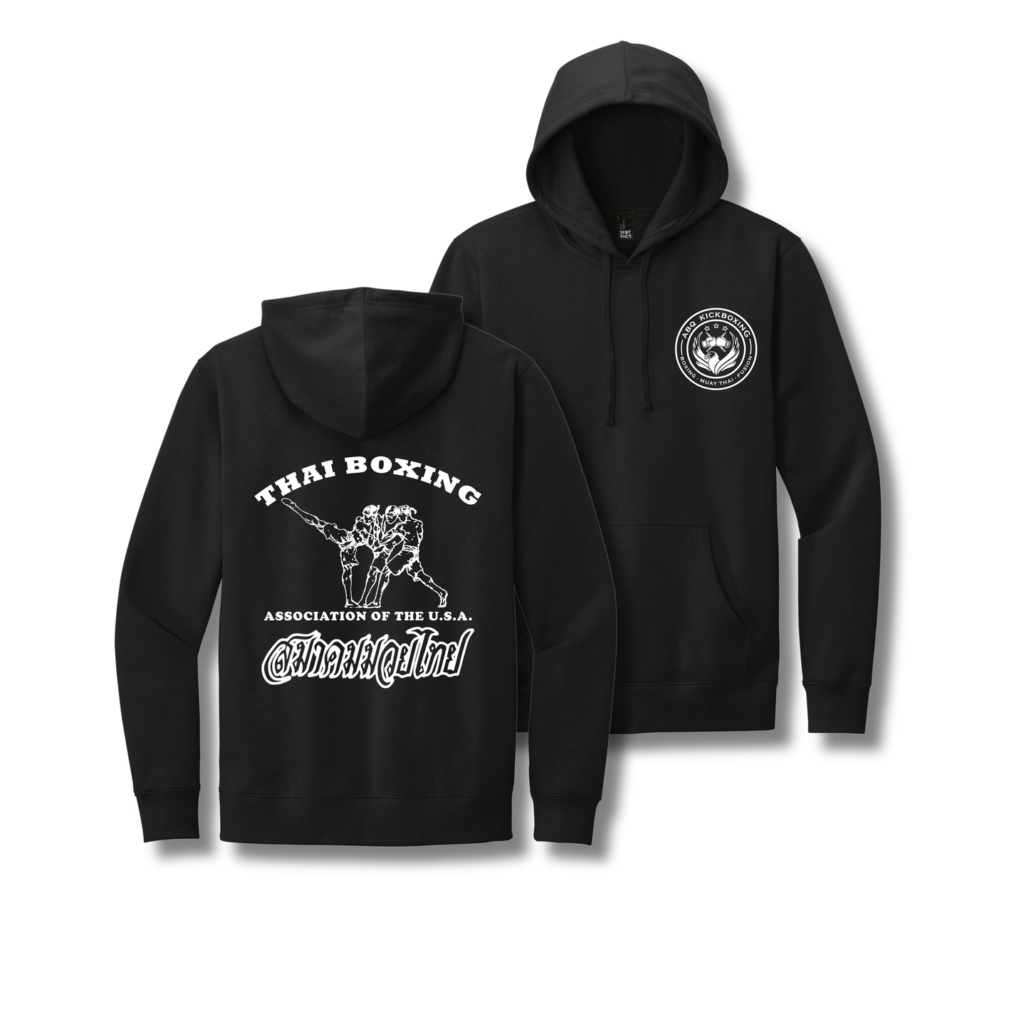 ABQ KICKBOXING HOODIE - BLACK