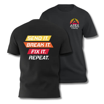 Apex "SEND IT" T-Shirt w/Small Left Chest Front Logo