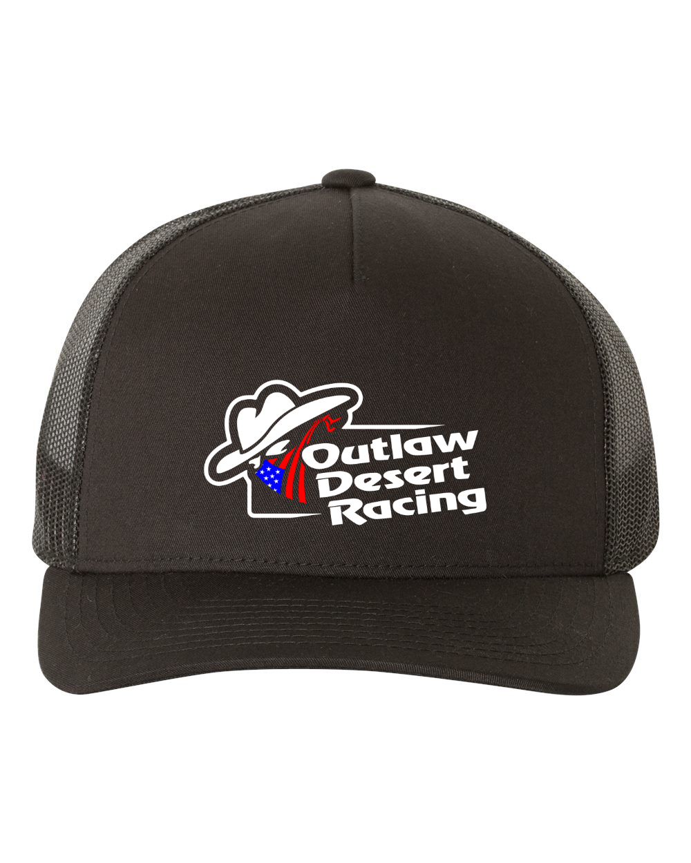 OUTLAW DESERT RACING TRUCKER HAT – CURVED BILL