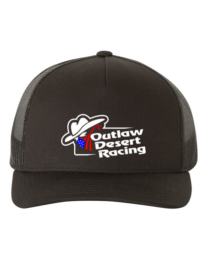 OUTLAW DESERT RACING TRUCKER HAT – CURVED BILL